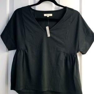 Madewell Supima® Cotton Flutter-Sleeve Tee NWT